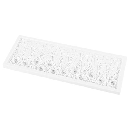 Liten ros och bladform spets fondant silikonform livsmedelskvalitet material -ZHENV(2440)