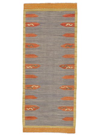 Käsinkudottu Kelim Afghan Old Style Matot 77X190 Villamatto Pieni Matto