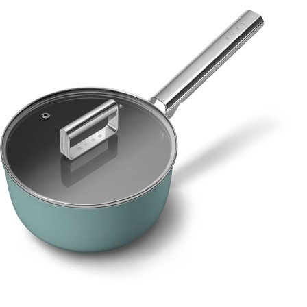 Smeg Saucekasserolle 20 cm, emerald green | KitchenOne