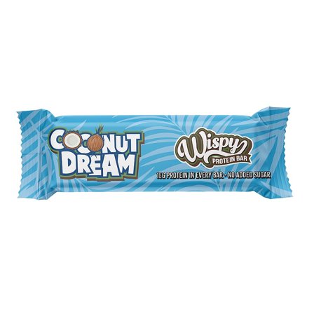 Wispy Nutrition Proteinbar 55 g Coconut Dream, Sport & Velvære, Protein & Energi, Energi- Og Proteinbarer