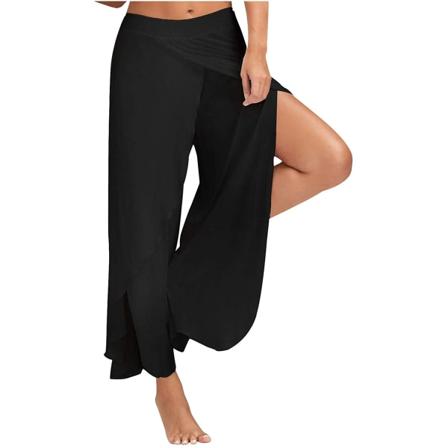 Slit wide-leg bukser yoga bukser sports bukser, XL