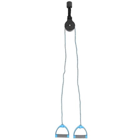 Træningssystem med skulderrehabiliteringsskive til armrehabilitering over dør