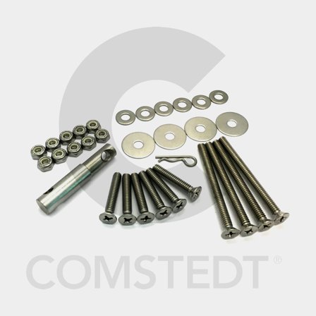 Boltesæt Minn Kota, med møtrikker, passer til MKA-21, MKA-23 & RTA-17