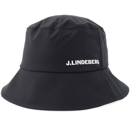 J.Lindeberg - Svart bucket Hatt - Sandy Rain Hat Black Bucket @ Hatstore