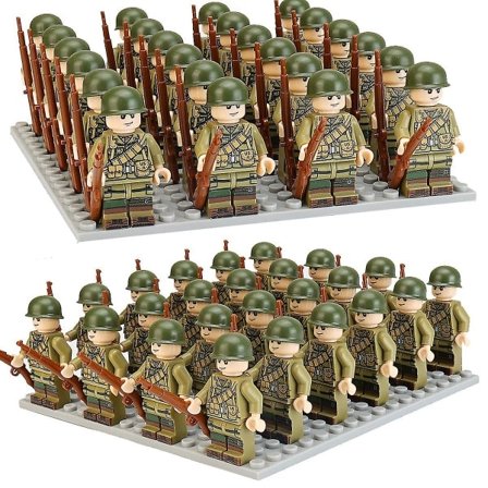 24 sotilasta, armeijan muoviset leikkisotilaat, US Army