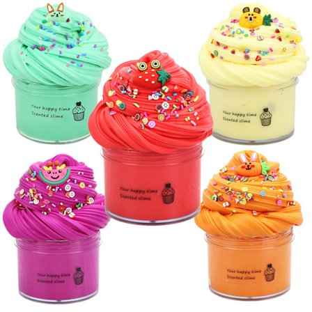 Kit med 5 förpackningar smör, rosa vattenmelon, vit glass a