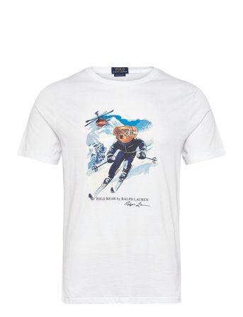 Polo Ralph Lauren Custom Slim Fit Polo Bear T-Shirt - White - XL