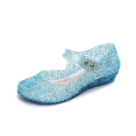 Elsa Kostumer Flade Sko, prinsesse Børnesko Til Piger Glitter Børn Høj Hæl Pigesko