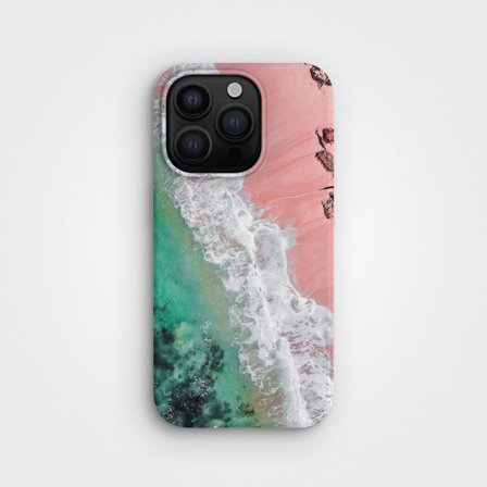 Eco-Friendly PLNTPRTCT Phone Case Teal Blush, Made with Plants, iPhone 15 Pro Max