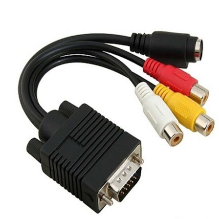 VGA till S +3RCA terminal kabel VGA till kvartalsöverföringskabel fyra