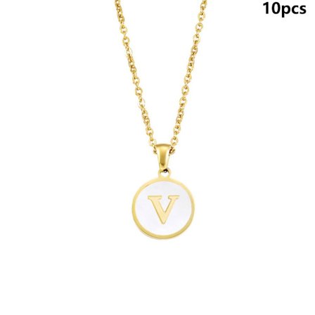 Inledande bokstavshalsband Alfabetsmycken V V