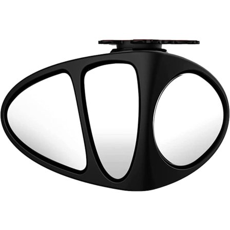 Bil Blindvinkel Spejl 3-Bred Vinkel Spejl Ekstra Spejl til For- og Baghjulstræk Blindvinkel Spejl Sort Højre