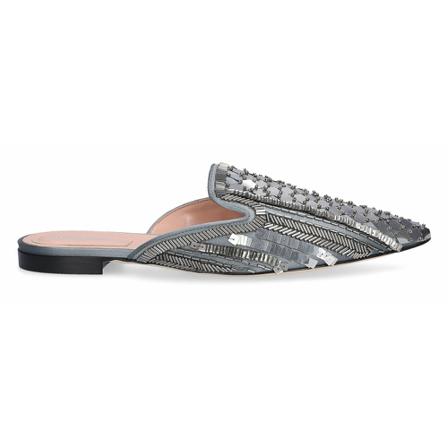 Alberta Ferretti, Mules Grijs, Dames, Maat:37 EU