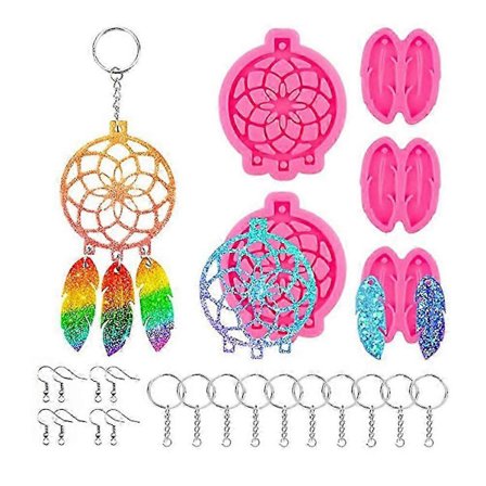 71 st Dream Catcher Formar Kit Kreativa Silikon Hängformar DIY Tillbehör