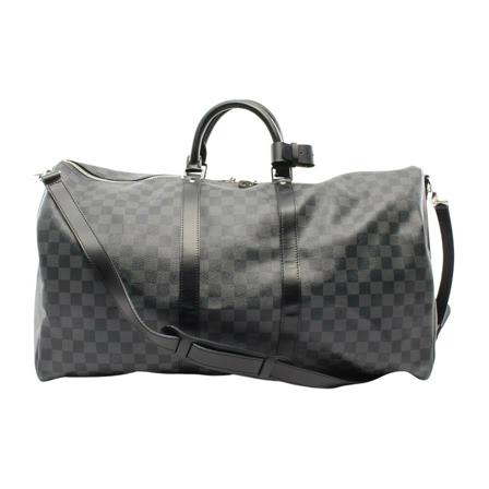 Louis Vuitton Vintage Pre-owned Weekend Bags Sort, Herre Vintage Tasker, Størrelse: ONE Size
