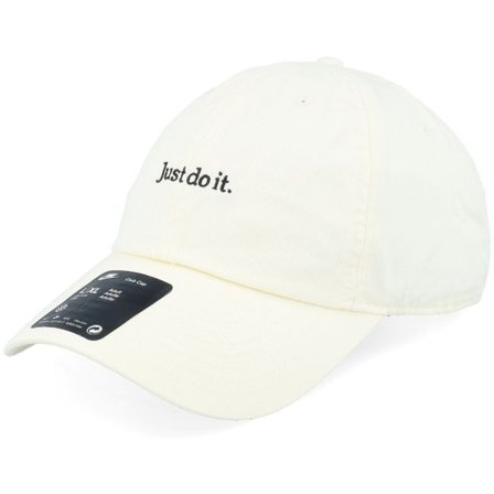 Nike - Beige unconstructed Keps - Nk Club Cap Cb Jdi L Coconut Milk/Black Dad Cap @ Hatstore