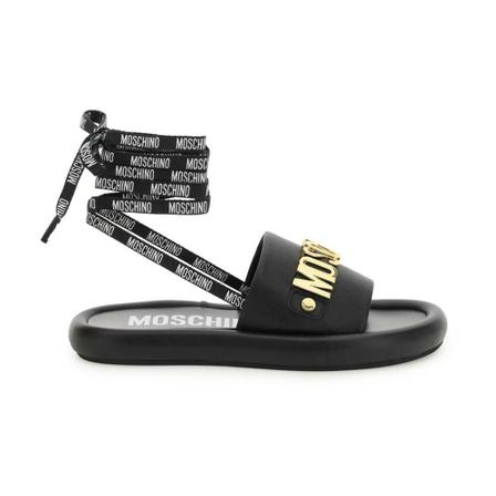 Moschino - Flip-flops - Svart - Dam - Storlek: 39 Eu, Dam, Storlek: 39 EU
