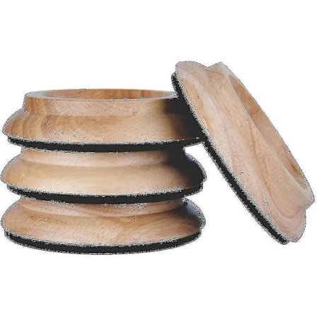4 st Upright Piano Caster Cups, premium Hardwood Piano Caster Pads Furniture Legprimary Colors--