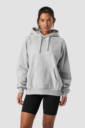 ICANIWILL - Everyday Hoodie Wmn Light Grey Melange - Damer - Træningstøj fra ICIW