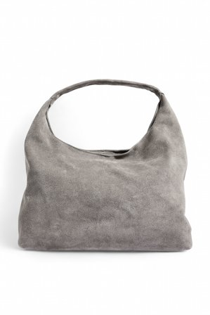 Premium Selection Trekantig toteväska i mocka - Väskor - Grå - One Size