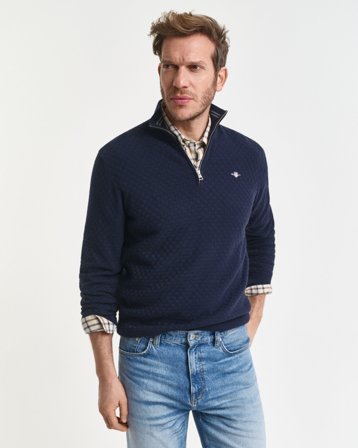 GANT Herren Troyer mit Mikrostruktur (XXL)