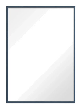 Poster & Frame Indian Teal Wood Mirror - Green - 50X70CM