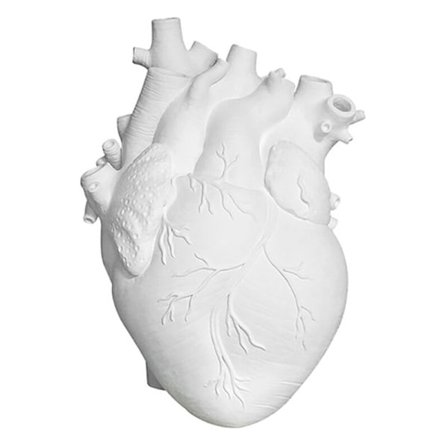 Anatomisk hjärtvas nordisk kruka kroppskonst vas skulptur heminredning skrivbordsdekoration blomkruka-M