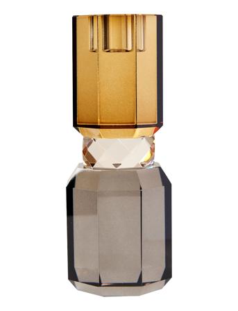 Crystal Candle Holder Home Decoration Candlesticks & Lanterns Candlesticks Grey C'est Bon