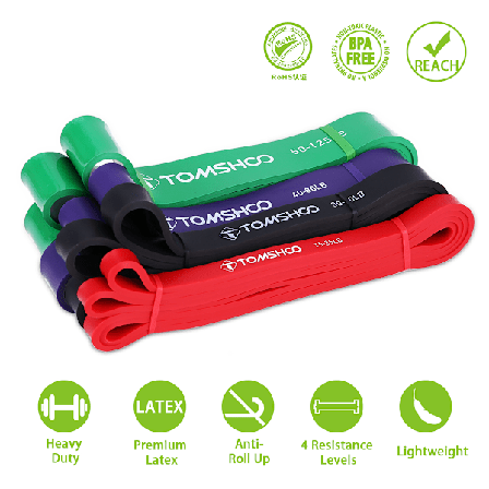 Treningsstrikk Pull Up Assist Strikk Stretch Motstandsbånd Styrkeløft Kroppsbygging Yoga Trening Fitness Assist Mobilitetsbånd for menn og kvinner