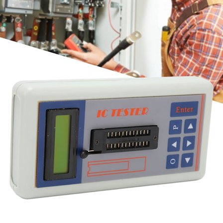IC-tester - Høj præcision multifunktionel transistortester til 74HC-serien, 74LS-serien, CD4000-serien og HEF400-serien