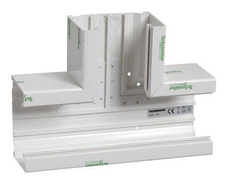 Schneider Electric 5576340 T-stykke 280 x 72 x 200 mm, hvit, Installasjonsmaterial