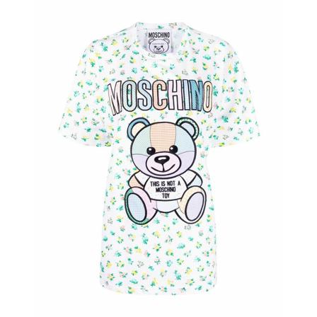 Moschino, T-shirt Wit, Dames, Maat:M