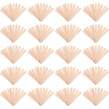 160 stk Trespatler for påføring av voks og sukkerpasta for hårfjerning, 1,8 x 15 cm