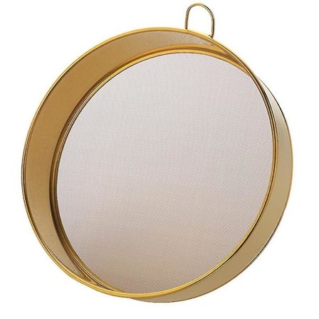 Melsiver til bagning, professionel rund melsigte i rustfrit stål med fintmasket si til bagning, sigtning, pudring af te, juice