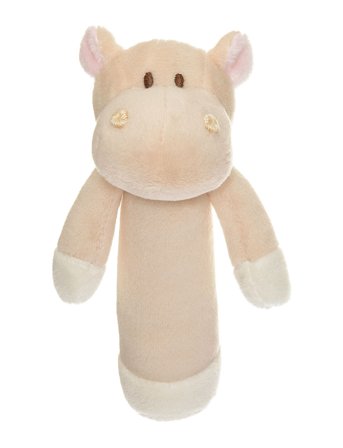Teddykompaniet | Diinglisar, Rattle, Hippo, Apricot | 14 CM