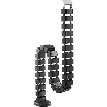 Kabelbeskyttelse Kabelhåndtering Kanal for TV og Datamaskin Fleksibel Kabelguide for Justerbar Skrivebordskabelrenne