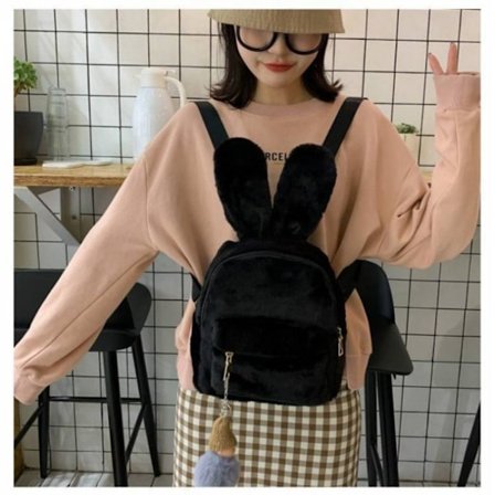 Bunny Ryggsäck Mini Ryggsäck SVART