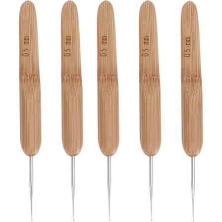 5 Stykker Dreadlock Hæklenål 0,5 mm Enkelt Hoved Locs Croch DXGHC