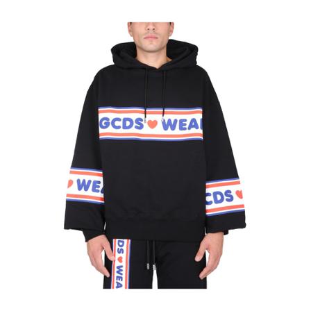 Gcds, Hoodie Zwart, Heren, Maat:S