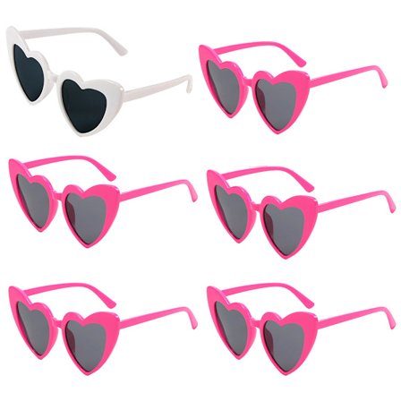 Hjärtformade solglasögon för kvinnor, vintage cat eye solglasögon, bröllop och förlovningsdekorationer, shopping, resor, festtillbehör