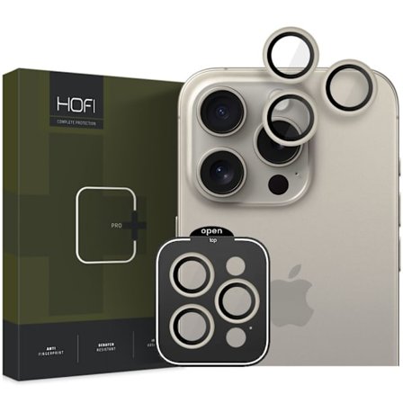 HOFI iPhone 15 Pro / 15 Pro Max Linskydd CamRing Pro+ Titan
