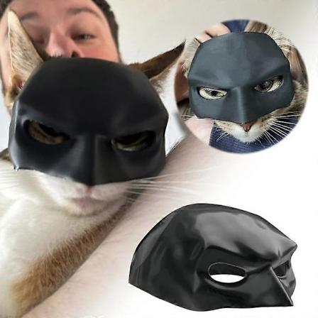 Halloween-aiheinen söpö lemmikkieläinten asu, lepakko-kissan naamio, cosplay-asu, uusi tyylikäs sankari pelastaa maailmat, juhliin