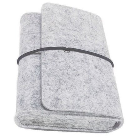 Fodral i filt till Laptop laddare - Ljusgrå