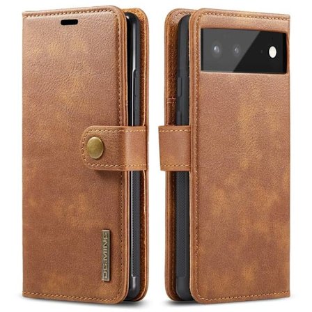 DG.Ming Google Pixel 6 2-in-1 Pung Etui - Brun