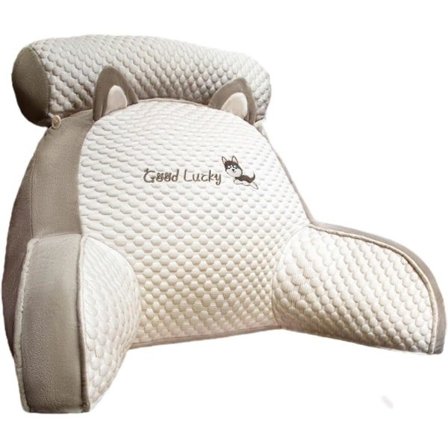 Werakou Läs med armstöd, ryggstöd, läskudde, svankstödskudde, läsbädd, med tvättbart överdrag för säng Fåtöljsoffa, 705025cm, grov