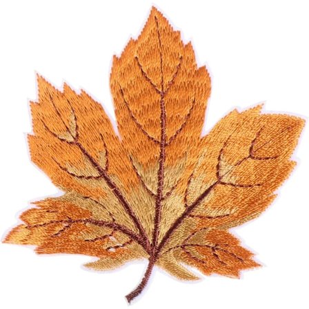 12 stk. ahornblade patches stryge på patches broderet syning