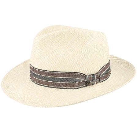 Stetson - Beige straw Cappello - Fedora Panama Beige Straw Hat @ Hatstore