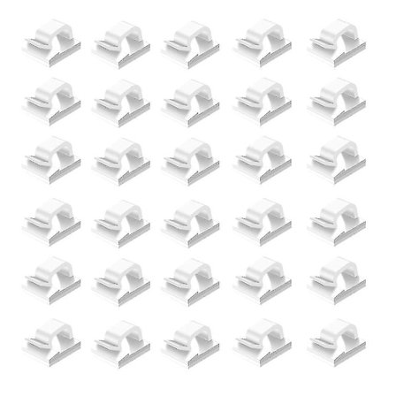60 stk. Kabelklips Adhesive Kabelarrangør Ledningsholder Holdbar Stærk Kabeltrådstyring Til Bil (tangles)-yuhao
