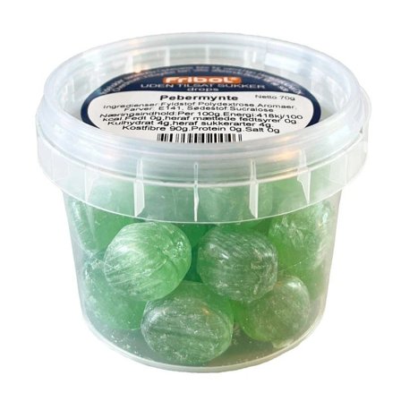Fribol sukkerfrie drops peppermynte 65 g