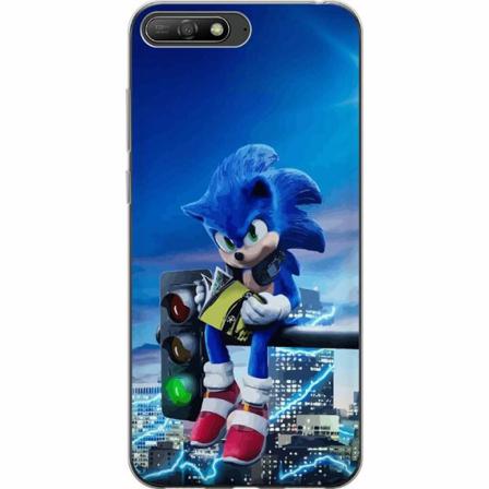 Huawei Y6 (2018) Mjukt Skal - Sonic The Hedgehog